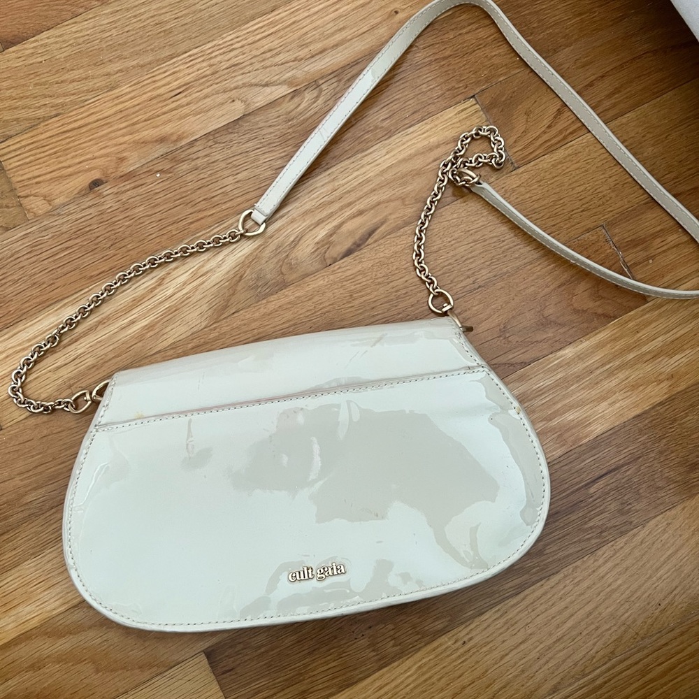 Cult Gaia white cross body purse
